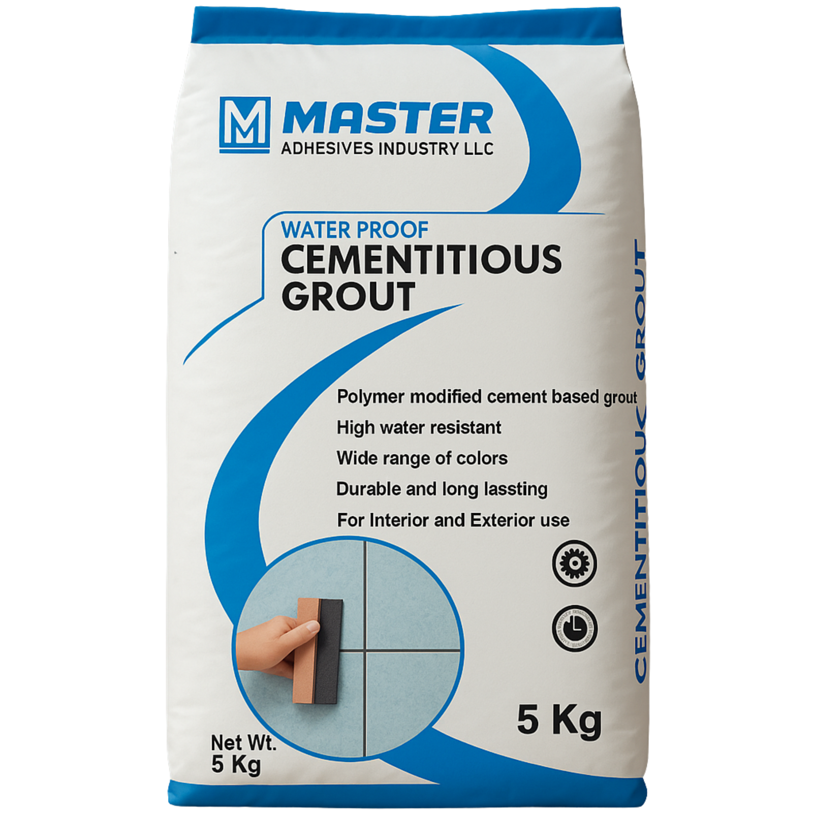 Master Grout Water Proof 5 kg waterproof tile grout