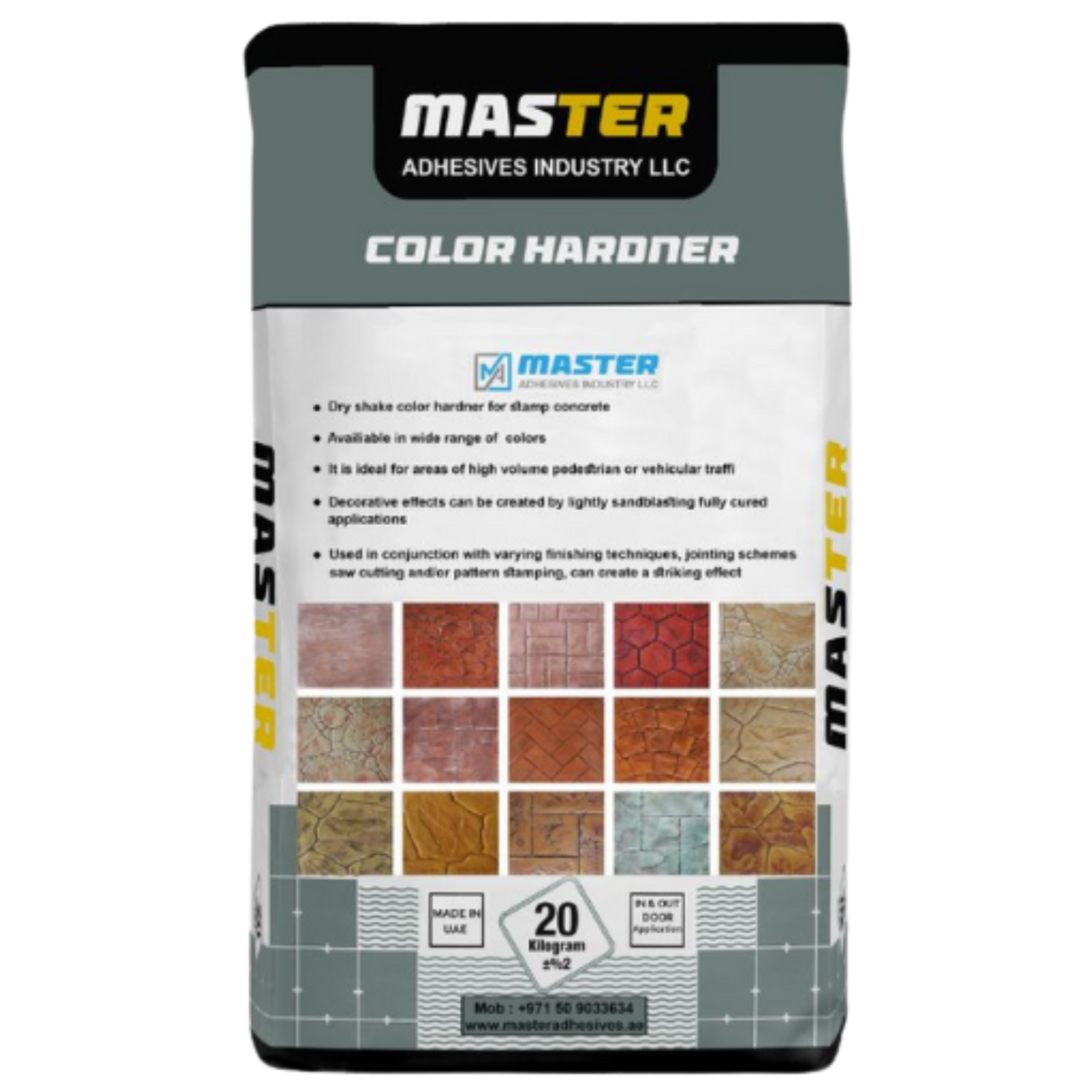 Stamped concrete decorative finish