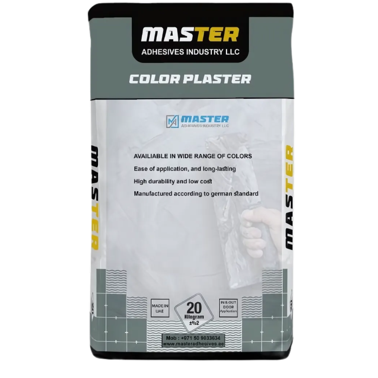 Colored Plaster wall finish